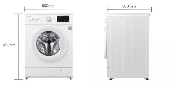 ماشین لباسشویی ال جی مدل 4J6 ظرفیت 9 کیلو