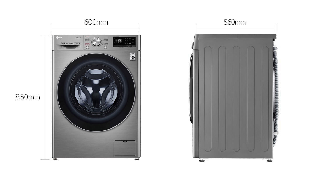 ماشین لباسشویی ال جی مدل f4v7 ظرفیت 10.5 کیلو